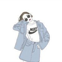 原创手绘女生短发头像
