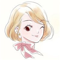 原创手绘女生短发头像