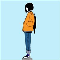 原创手绘女生短发头像