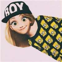 只露眼睛的头像女