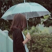 唯美意境头像女生侧面