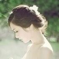 唯美意境头像女生侧面
