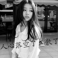 张黑色头像女生头像