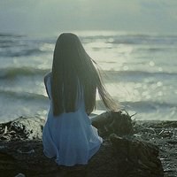 意境头像女背影