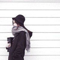 意境头像女背影