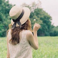 意境头像女背影