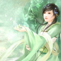 紫色头像女生真人唯美图片