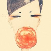 阳光爱笑开朗女生动漫头像