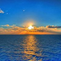 日出大海头像 唯美海面日出风景头像