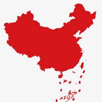 微信红色中国地图头像