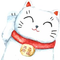 奉旨发财猫头像