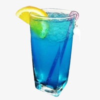 蓝柑柠檬气泡水图片