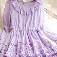 紫色洛丽塔裙子图片头像