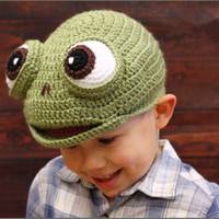 青蛙针织帽头像