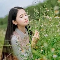 美女闻花的唯美图片 闻花的女孩唯美图片