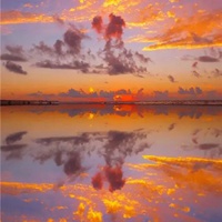 夕阳西下的唯美图片 最美海边夕阳西下真实图片