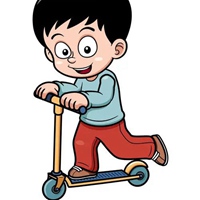 滑滑板的小男孩头像 小男孩滑板可爱头像
