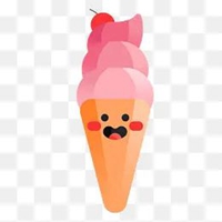 可爱冰淇淋头像女生萌萌哒 卡通小清新吃冰淇淋头像