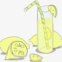 柠檬汁卡通头像 卡通柠檬汽水头像