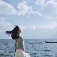 三亚海边美女侧面头像 海边侧面女生头像