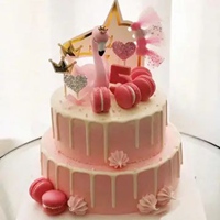 少女心蛋糕图片 粉色创意爆棚的少女心蛋糕图