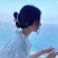 女生头像海边 海边夕阳侧脸的女生头像