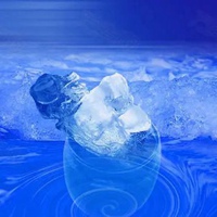 冰块头像 蓝色冰块头像