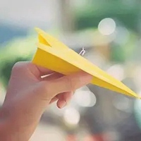 纸飞机头像 简约唯美纸飞机头像