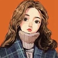 女生头像插画 韩国唯美手绘插画女生头像