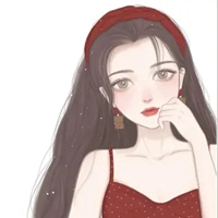 女生头像插画 韩国唯美手绘插画女生头像