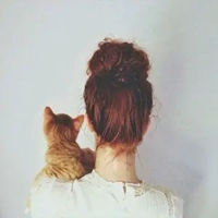带猫的好看头像欧美 欧美人士抱猫的头像