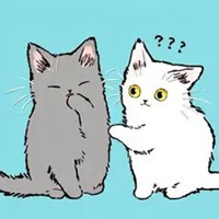 闺蜜q版图片 两个猫咪闺蜜可爱Q版萌图