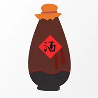 手绘酒瓶创意图片 简单酒瓶手绘创意图片