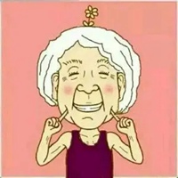 可爱的老太太头像图片 好看可爱卡通老太太头像