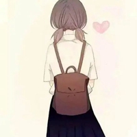 女生背书包背影头像 动漫女生背影背书包的可爱头像