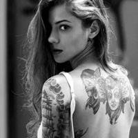 社会女生纹身头像 女生霸气纹身社会姐头像