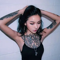 社会女生纹身头像 女生霸气纹身社会姐头像