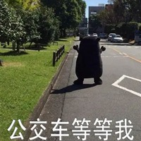 挤公交车表情包