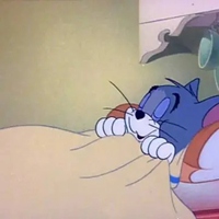 卡通动物躺平睡觉系列微信头像