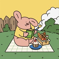 比较小众的小猪生活日常卡通风格头像