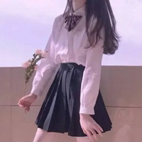 可爱女生穿jk头像 唯美穿着jk服装女生可爱头像