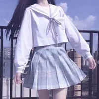 可爱女生穿jk头像 唯美穿着jk服装女生可爱头像