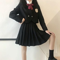 黑色jk制服头像霸气 好看的jk制服女生霸气黑色头像