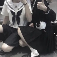 黑色jk制服头像霸气 好看的jk制服女生霸气黑色头像