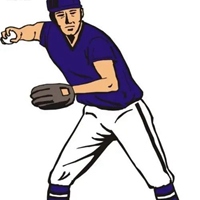 垒球运动头像 卡通垒球运动项目头像