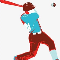 垒球运动头像 卡通垒球运动项目头像