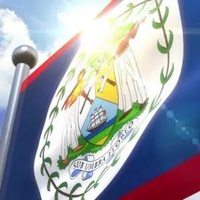 伯利兹国旗高清图片