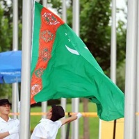 土库曼斯坦国旗高清图片