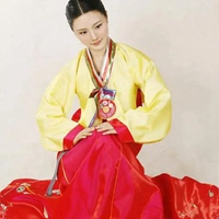 少数民族朝鲜族美女高清头像