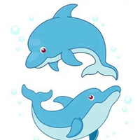 蓝色海豚头像